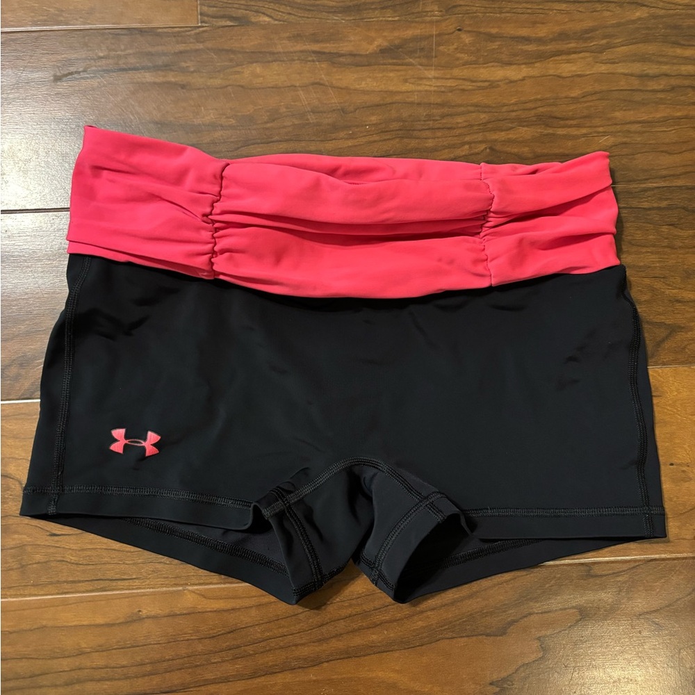 Under Armour Black and Pink Athletic Shorts